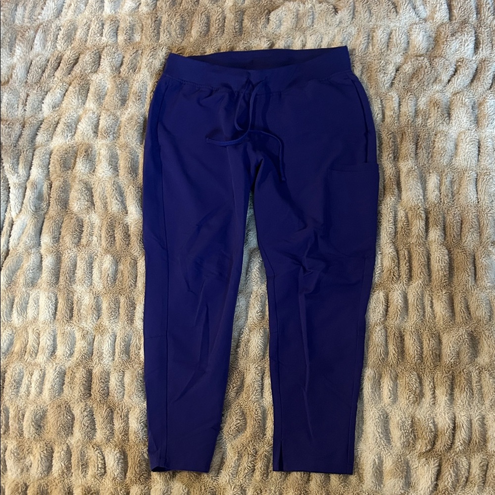 Mandala Slim Scrub Pants Purple